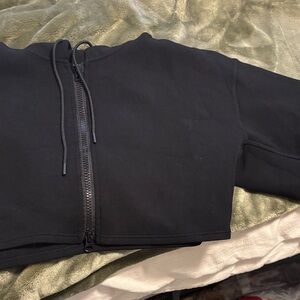 Altar'd State Black Cropped Hoodie